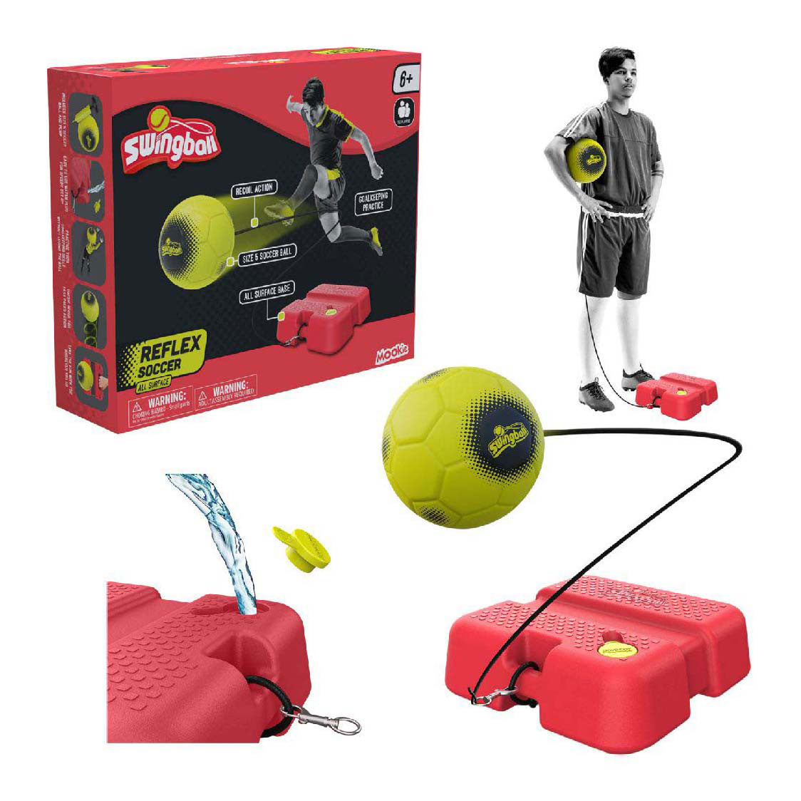 Mookie swingball reflex soccer football coach