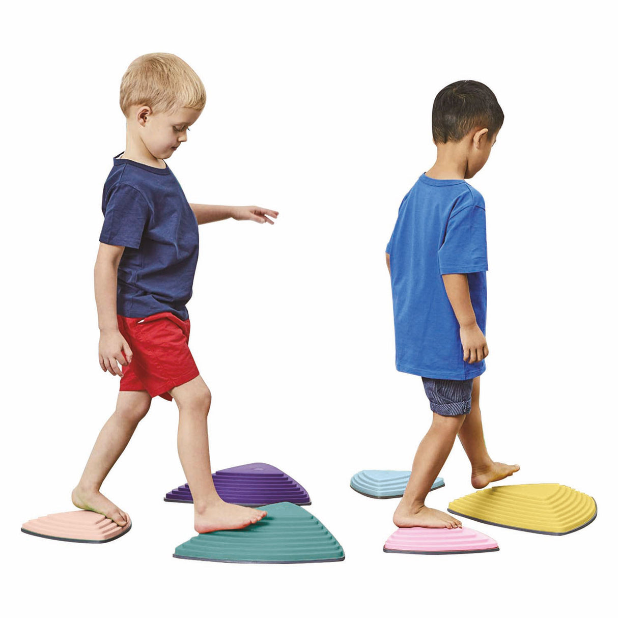 Outdoor play stepping stones, 6 pcs.