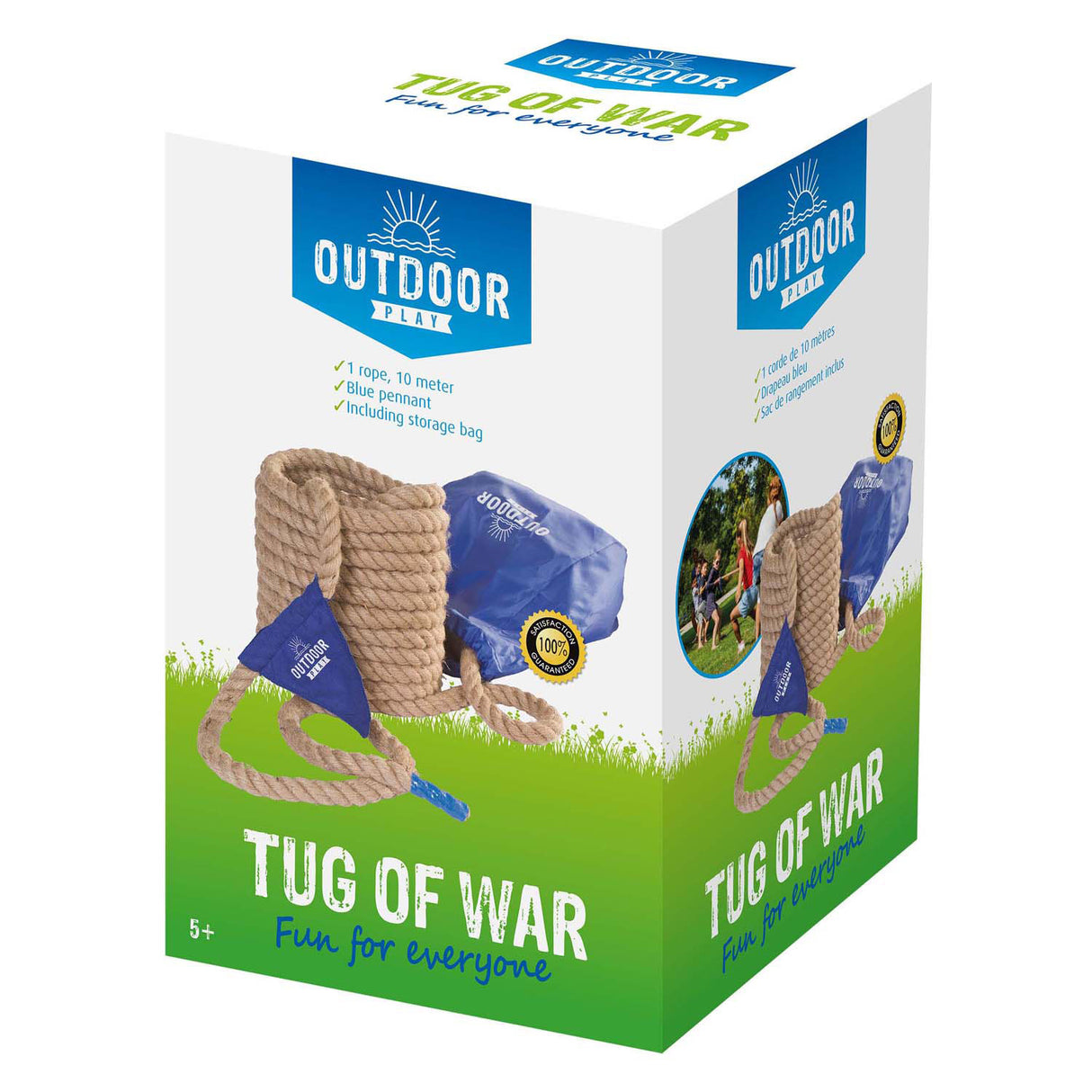 Outdoor play tug of war, 10 meters