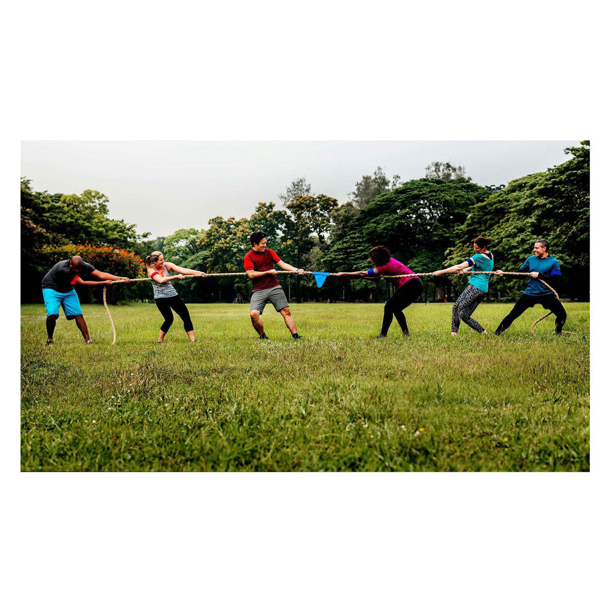 Outdoor play tug of war, 10 meters