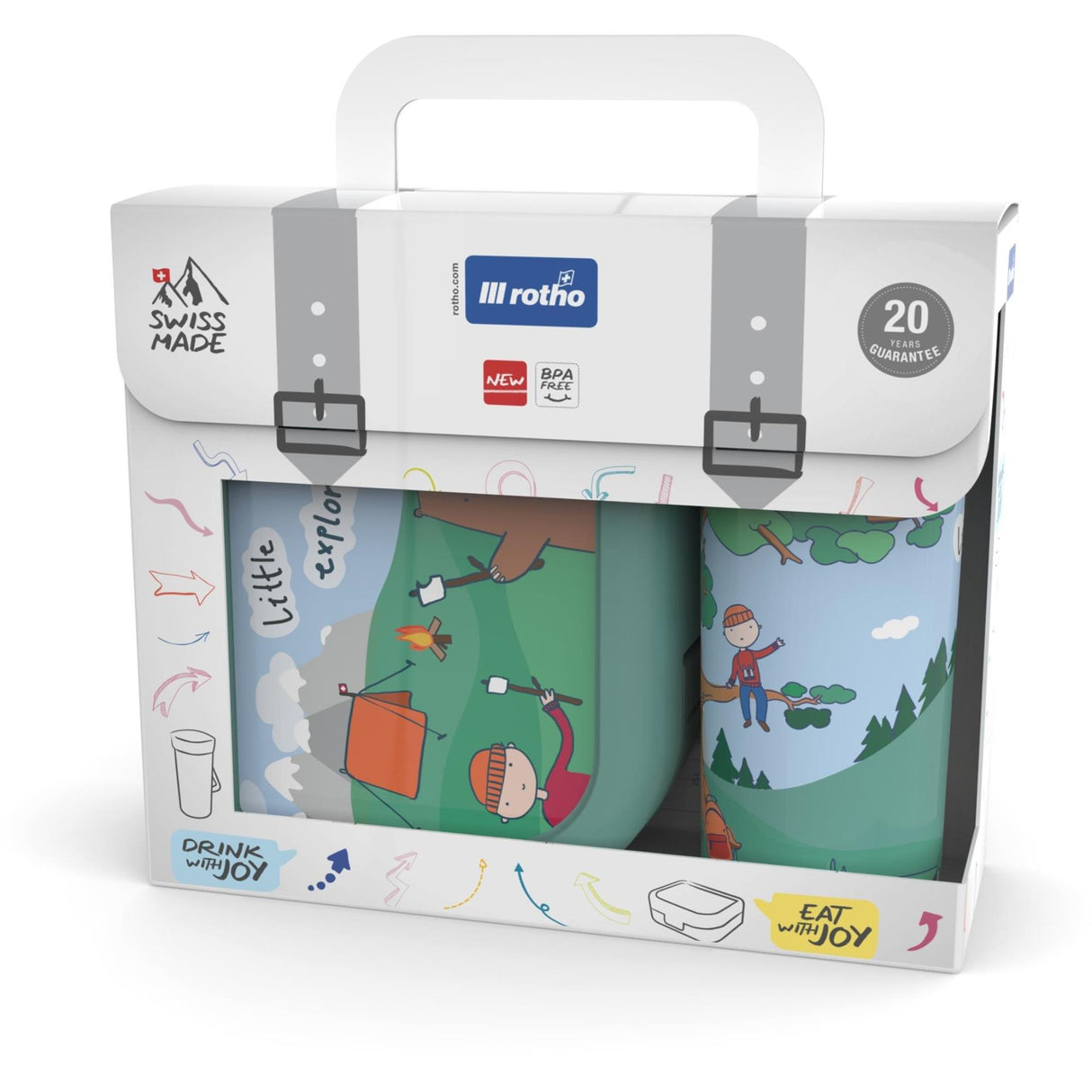 Rotho lunchset to go kids explorer boys