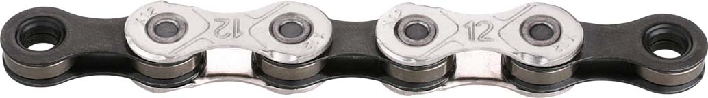 KMC X12 Bicycle Chain 126 Links Silver Black
