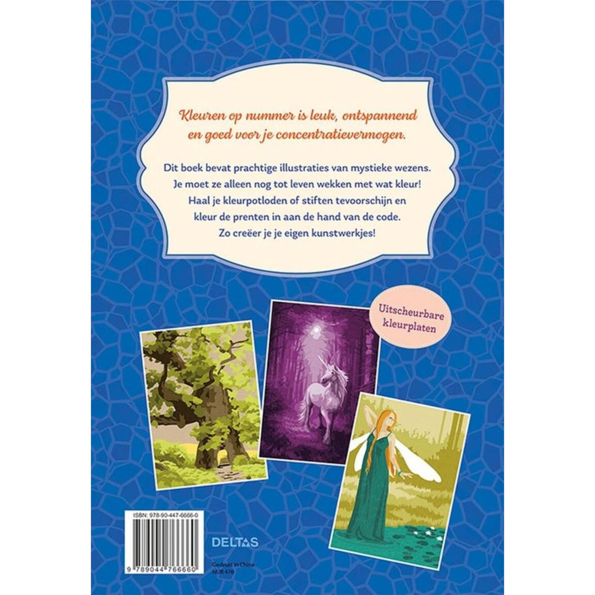 Deltas kleuren op nummer - fantasy