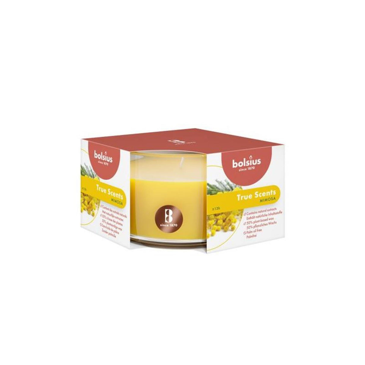 Bolsius geur stompkaars 50 80 mimosa