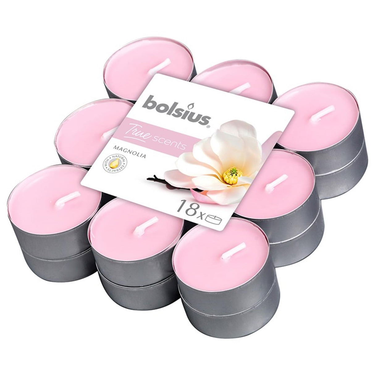 Bolsius scented tealight 18pcs magnolia