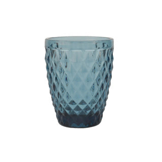 Diamond glas 22cl blauw | 6 stuks
