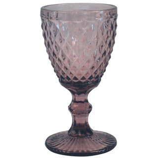Diamond wine glass 20cl purple