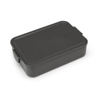 Brabantia bento lunch box make take large dark gray