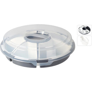 No brand serving set slide 33 x height 9 cm gray | 2 pcs