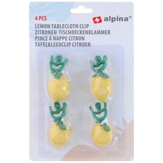 No brand tablecloth clips lemon 4 pcs