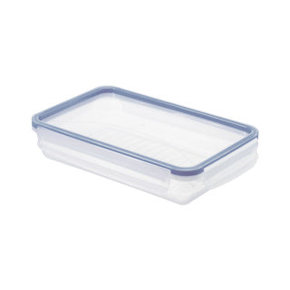 Vershouddoos 1 l vlak clic lock blauw | 2 stuks