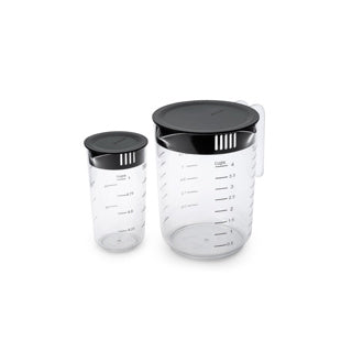 Brabantia sabrosa+ copa de medición set 2 gris oscuro oscuro