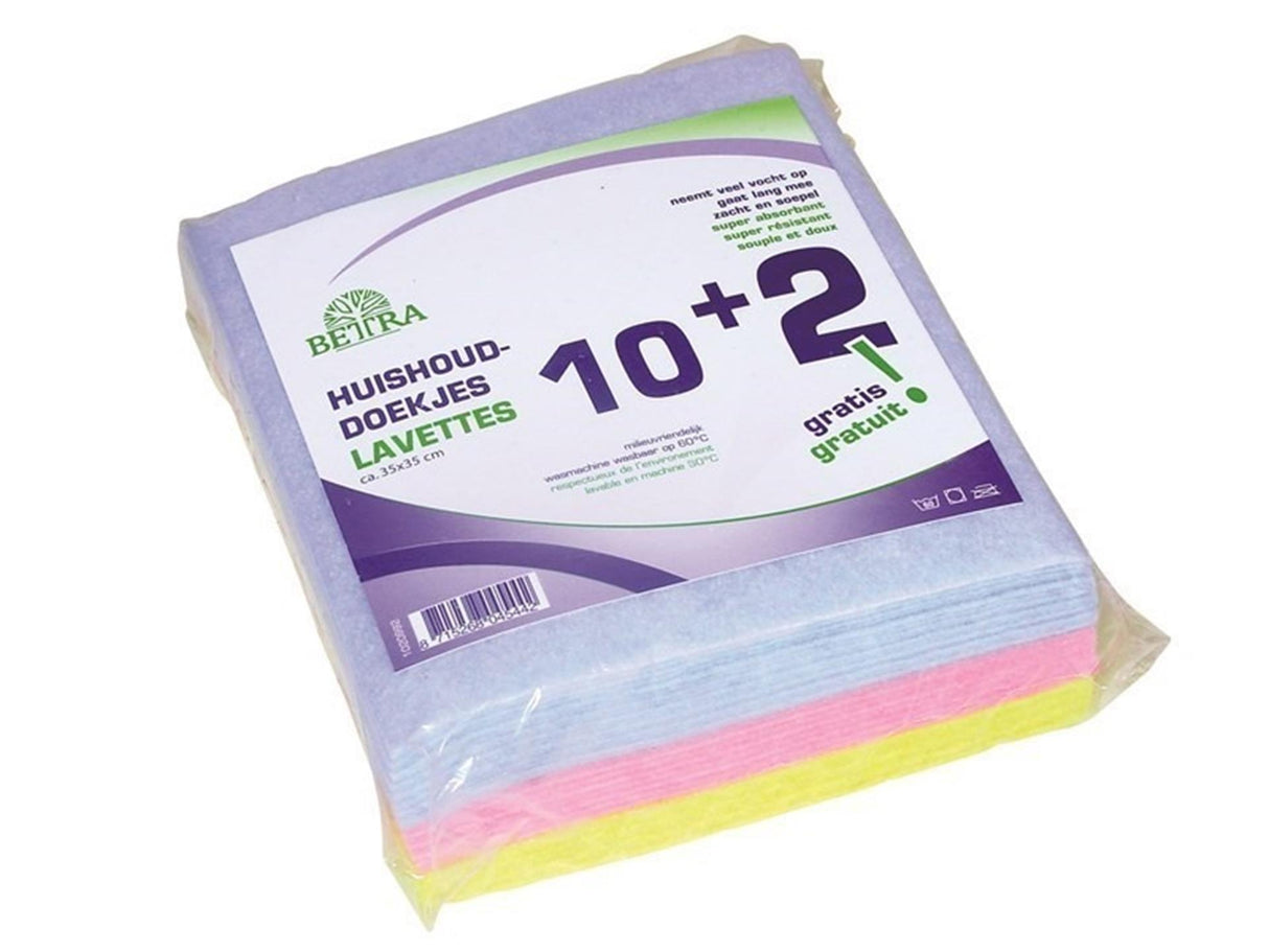 Luva huishouddoekjes viscose set à 12