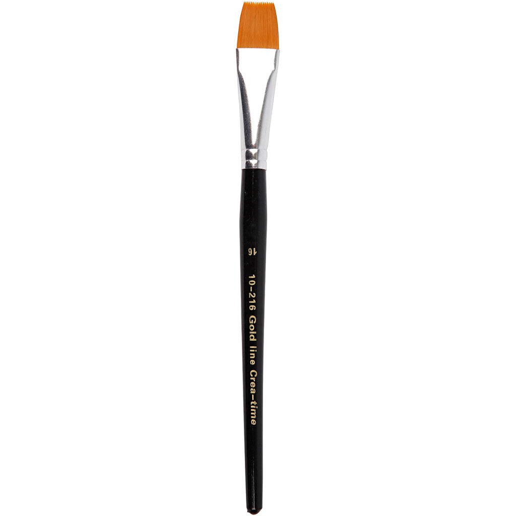 Creativ company gold line penselen, afm 16, l: 19 cm, b: 17 mm, 6 stuk 1 doos