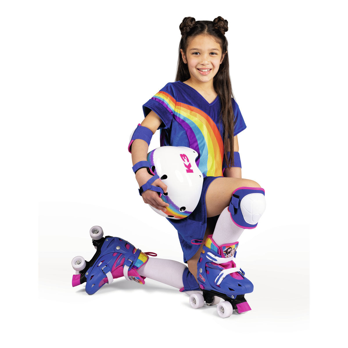 Studio 100 k3 roller skates rainbow, size 34-37