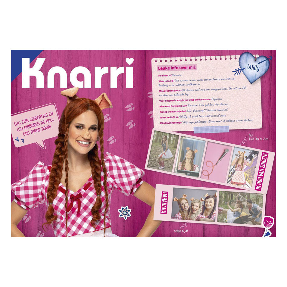 Studio 100 K3: 3 porcelets fanboek avec autocollants