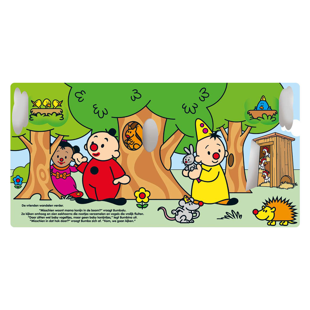 Livre en carton Bumba avec des volets - Qui vit où?