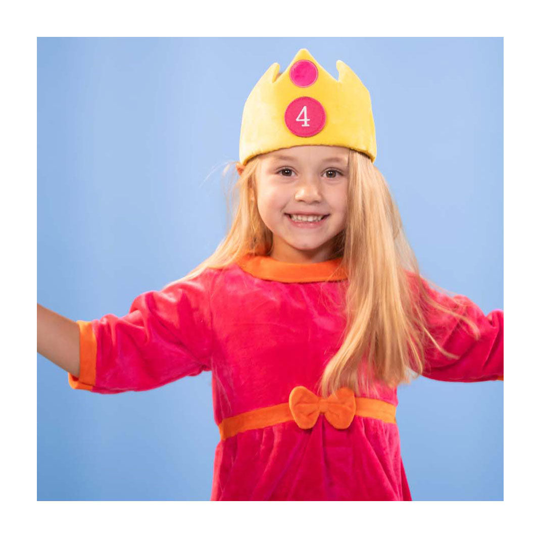 Studio 100 bumba birthday crown with removable ages, 5 pieces.