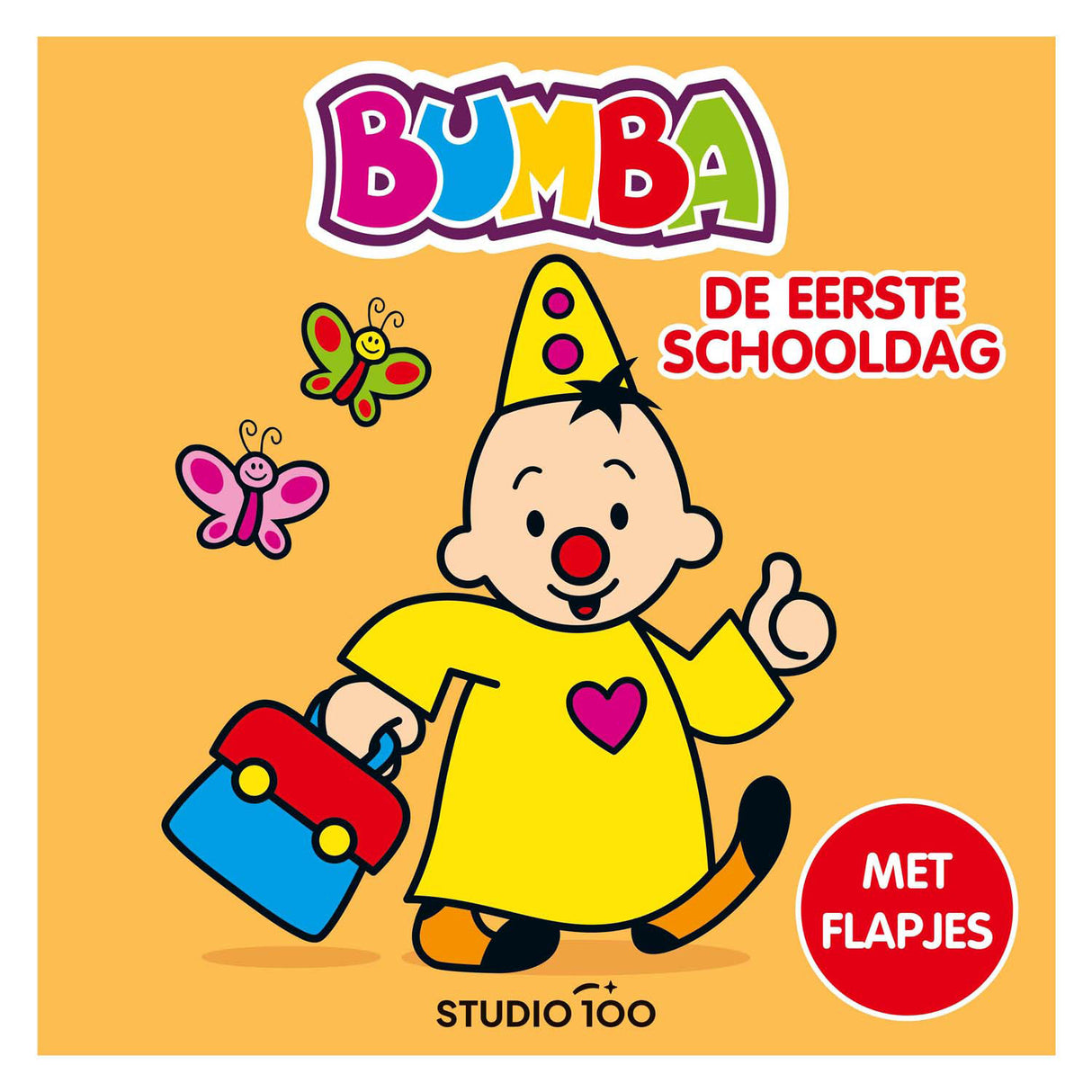 Studio 100 Bumba cardboard book with flaps - the first day of school