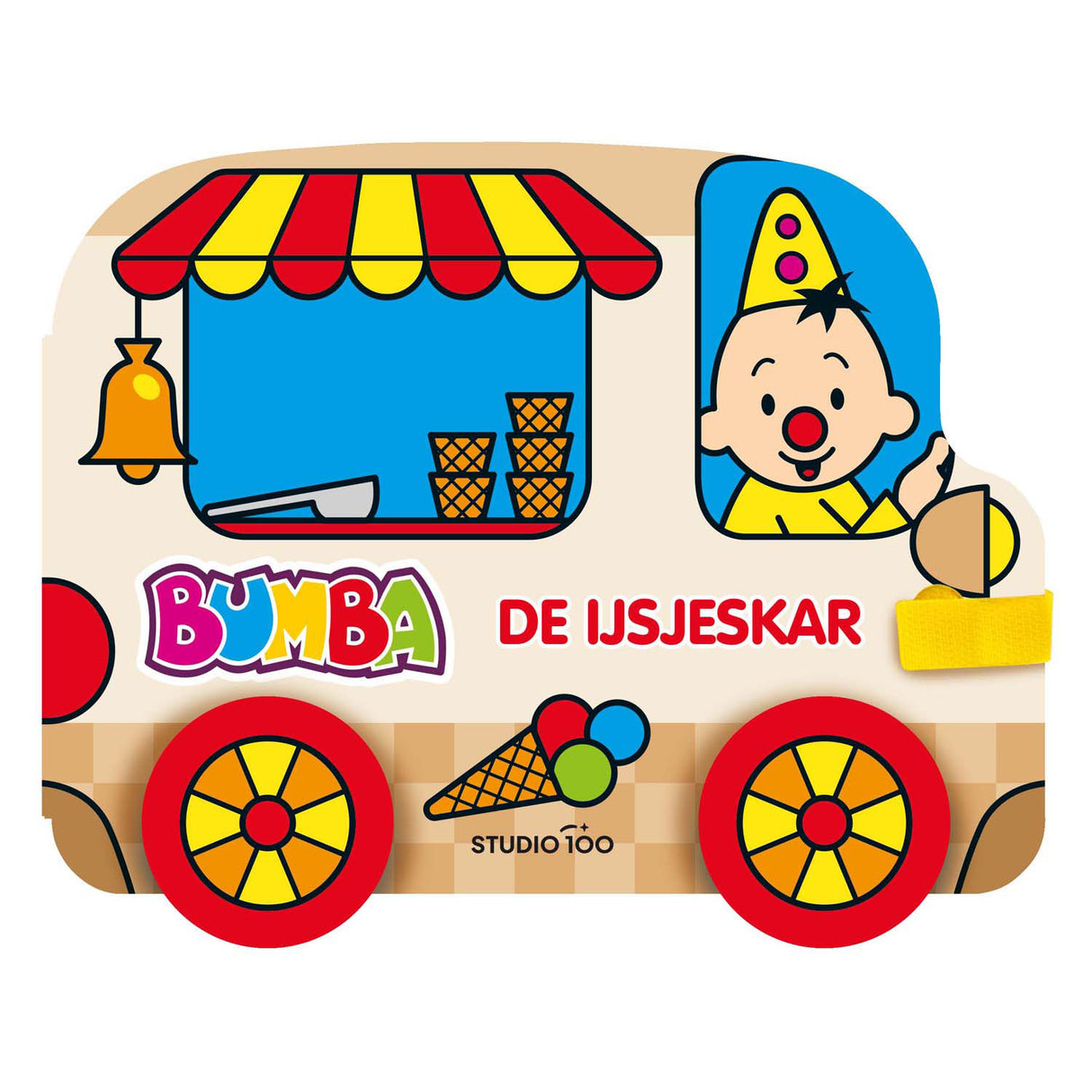 Studio 100 Bumba Cardboard Livre avec roues - De Ijsjeskar