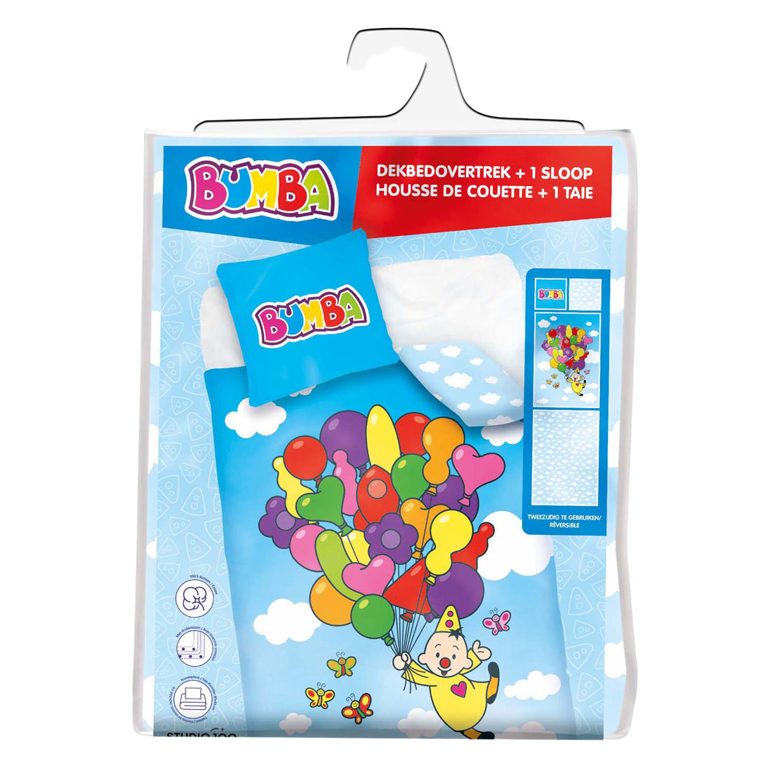 Studio 100 bumba dekbedovertrek - ballonnen 140x200 cm