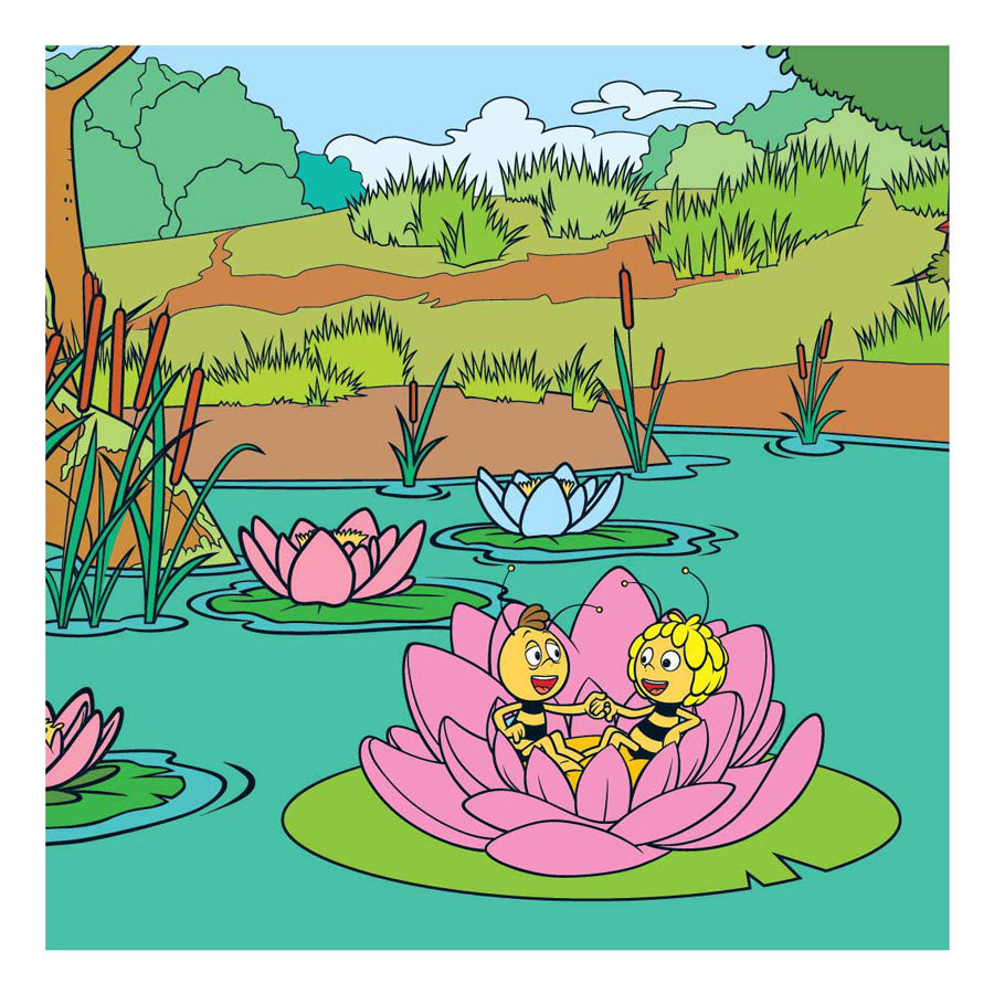 Studio 100 Maya coloring book - coloring with water