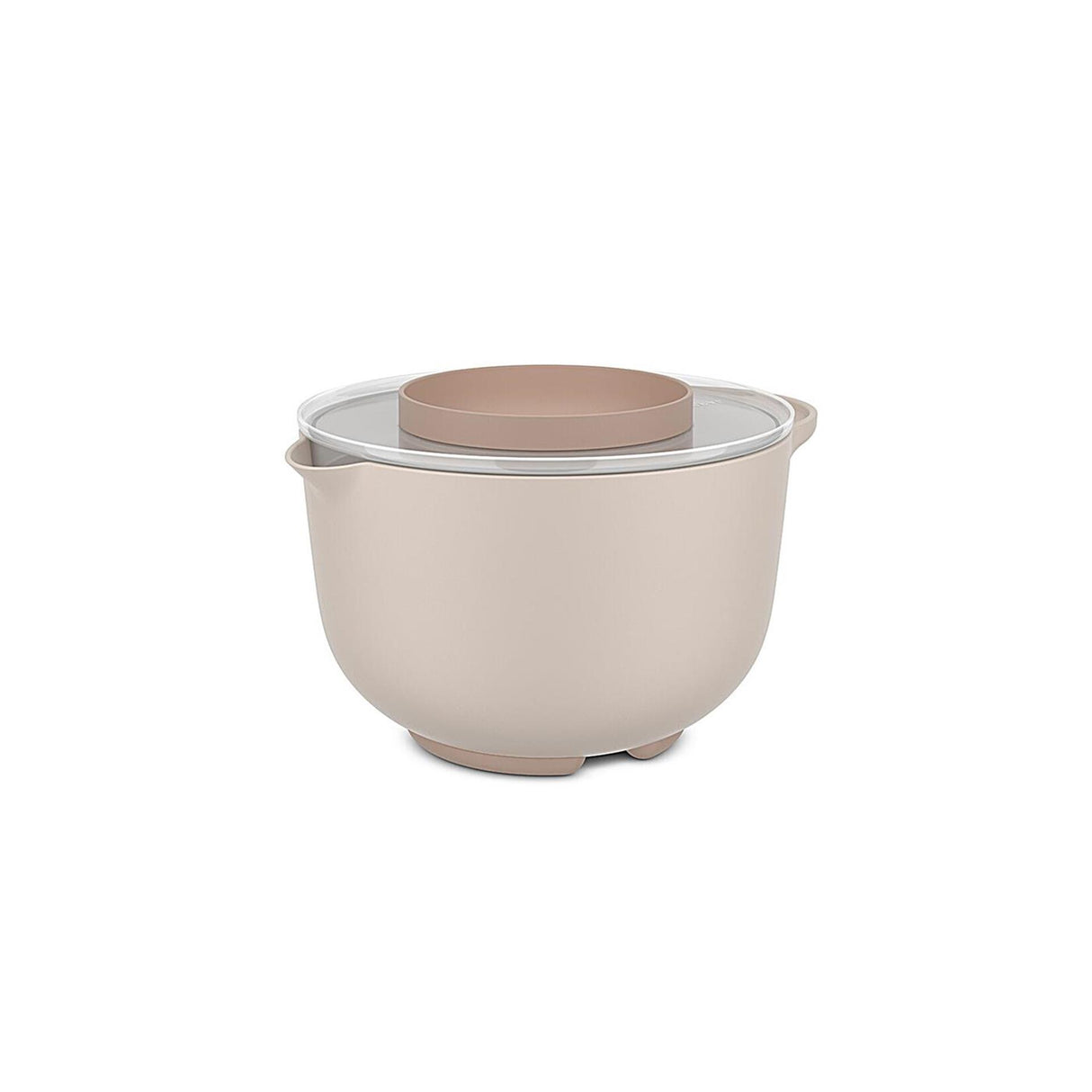 Mepal mixing bowl with splash cover 3l chalk