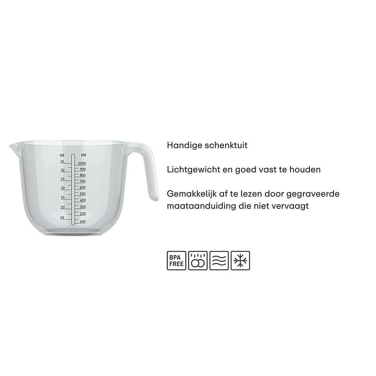 Mittakuppi 1l | 4 kpl