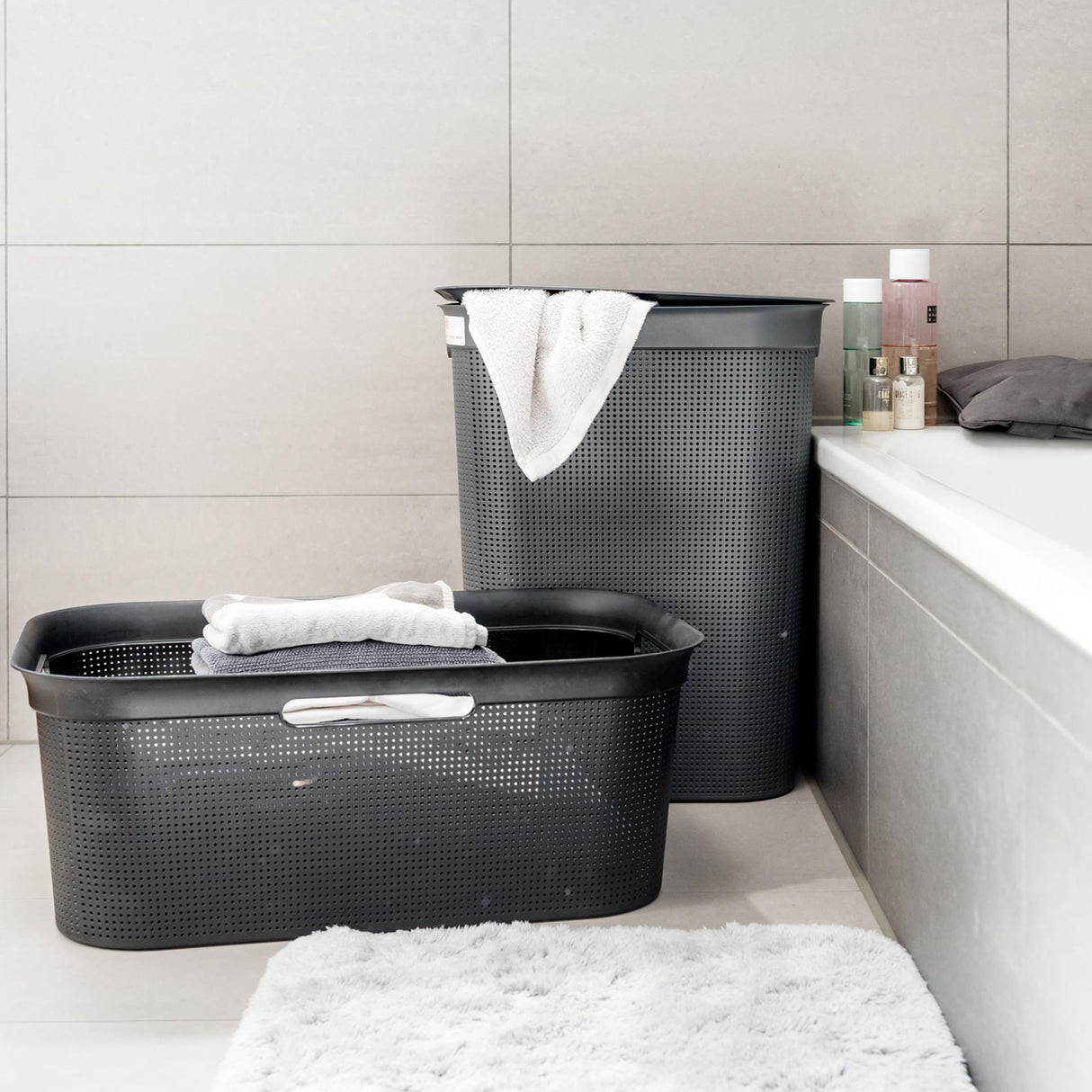 Rotho brisen wasmand 41l antraciet