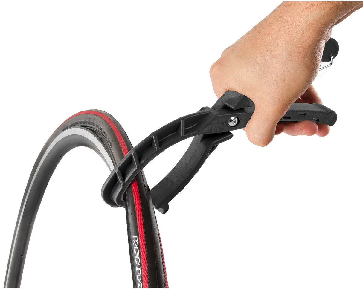 M-wave tire pliers help to mount the tire on the rim