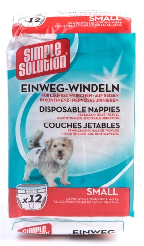 Simple solution disposable dog diaper