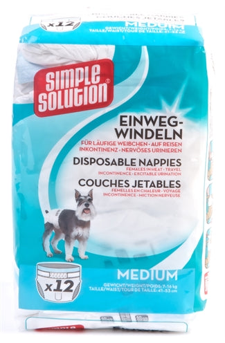 Simple solution disposable dog diaper
