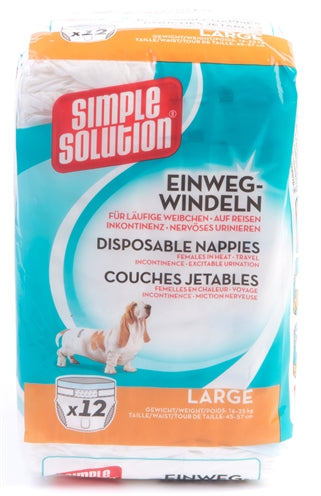 Simple solution disposable dog diaper