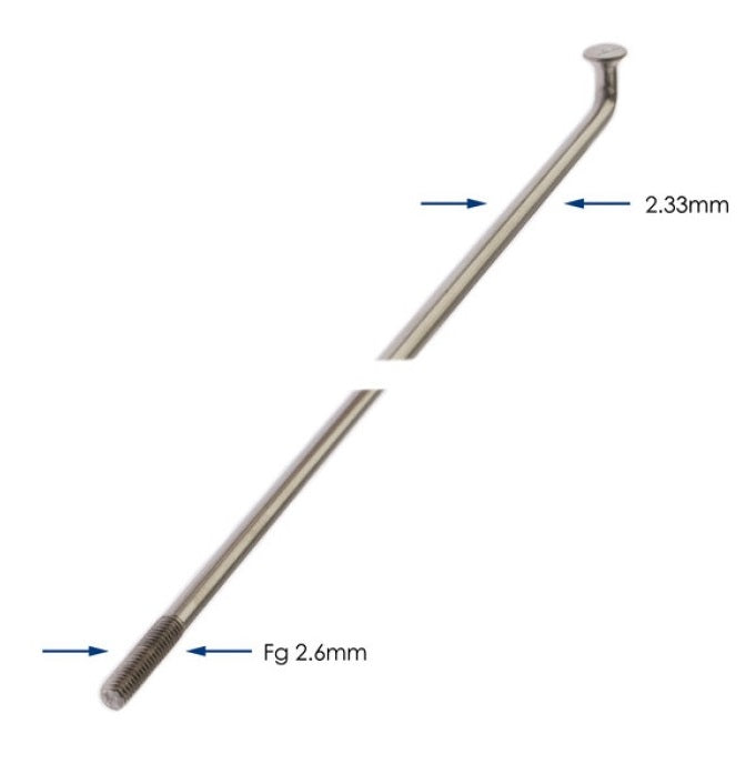 Alpina spaken 286-13 raggi ø2.33mm fg 2,6 - rvs (144 stuks)
