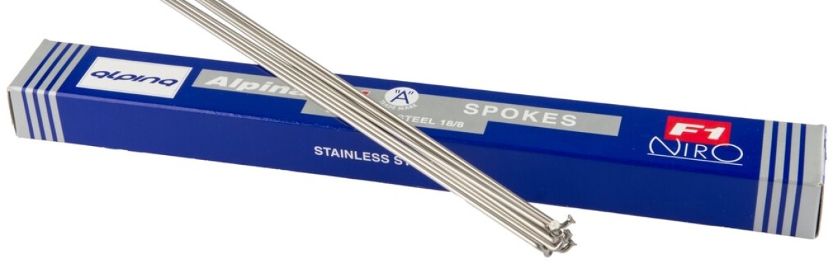 Alpina spokes 286-13 raggi ø2.33mm fg 2.6 - stainless steel (144 pieces)