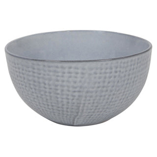 Bowl woven textile gray ø15x7,5cm