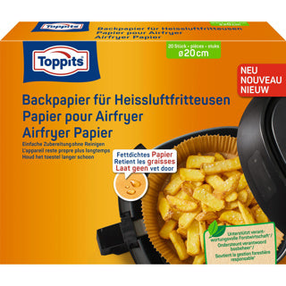 Toppits airfryer bakvellen 20cm 20 stuks | 7 stuks