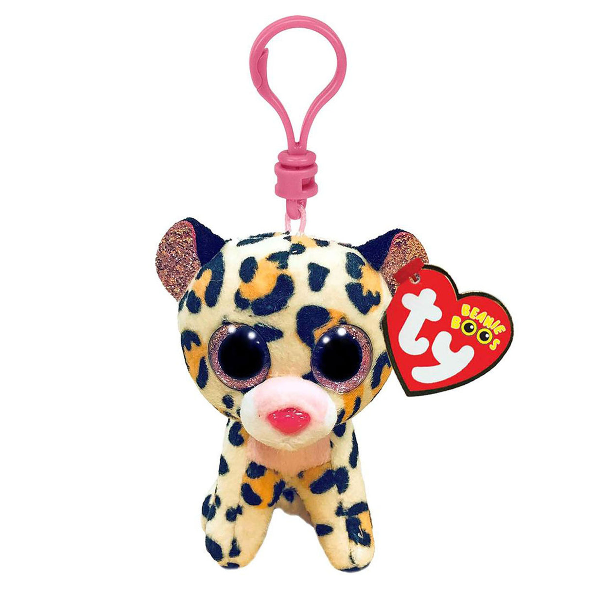 Ty Beanie Boos Clip Livvie Leopard, 7 cm