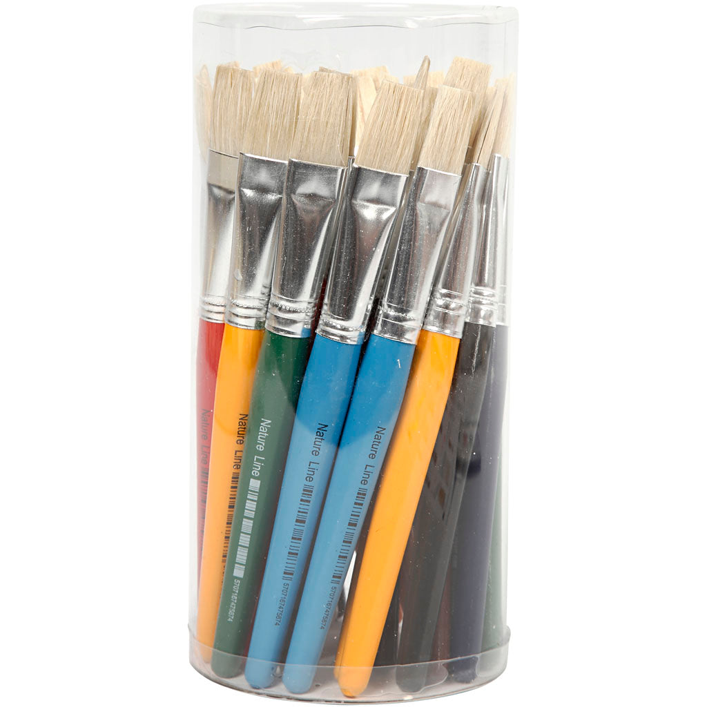 Flat Small Brushes, 30 pcs.