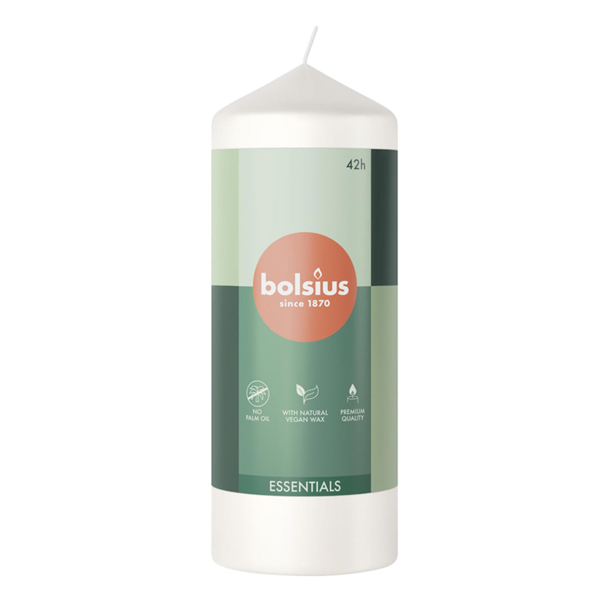 Bolsius stompkaars 150 58 cloudy white