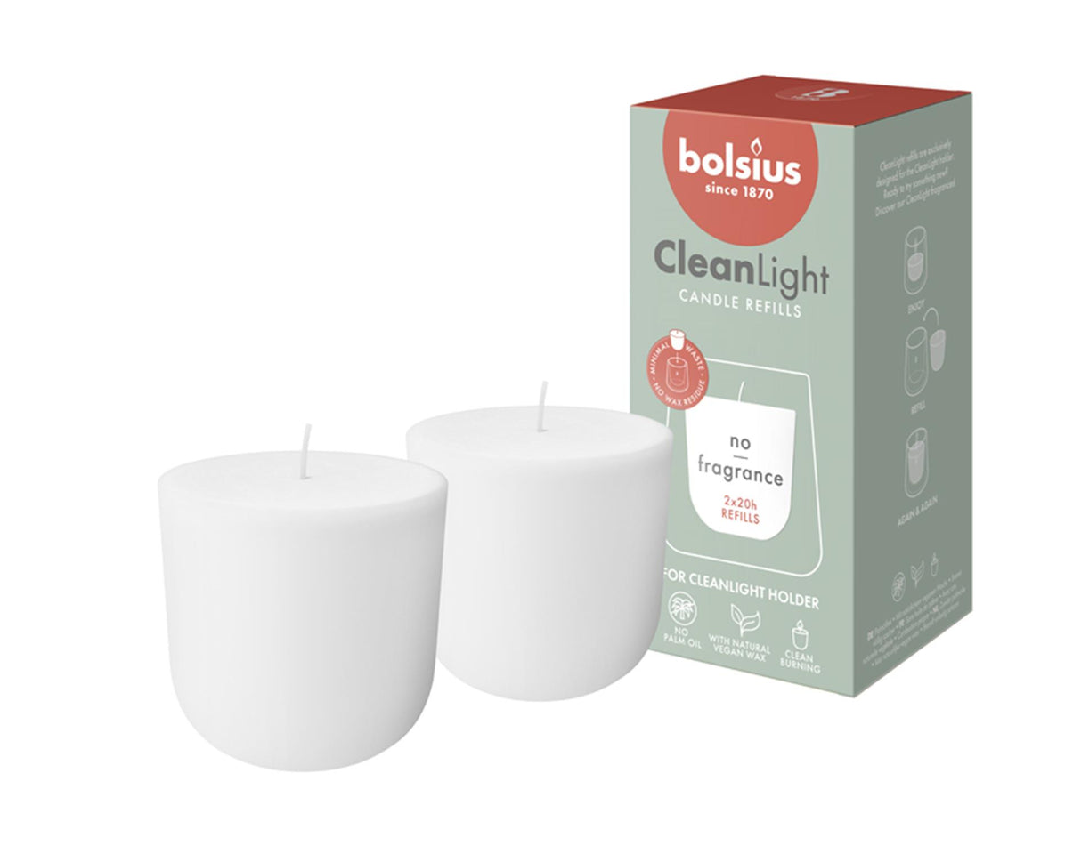 Bolsius Refill Clean Light Pack 2 Null