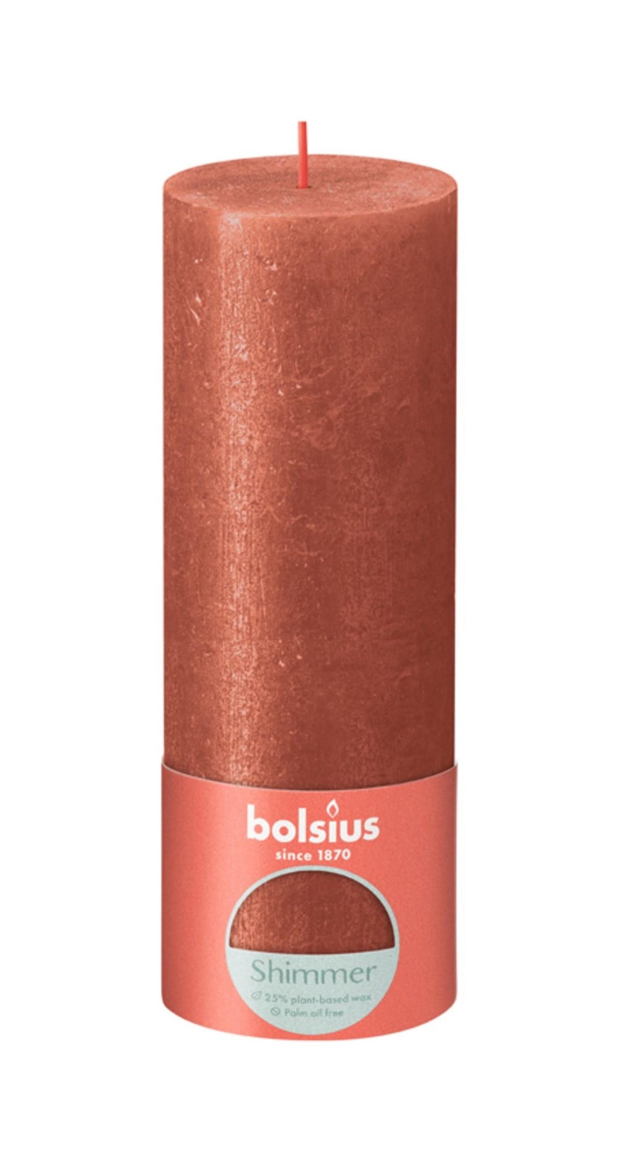 Bolsius rustiek stompkaars 190 68 amber