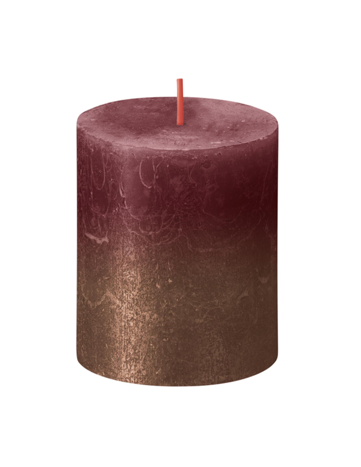 Bolsius fading kaars 80 68 red + copper