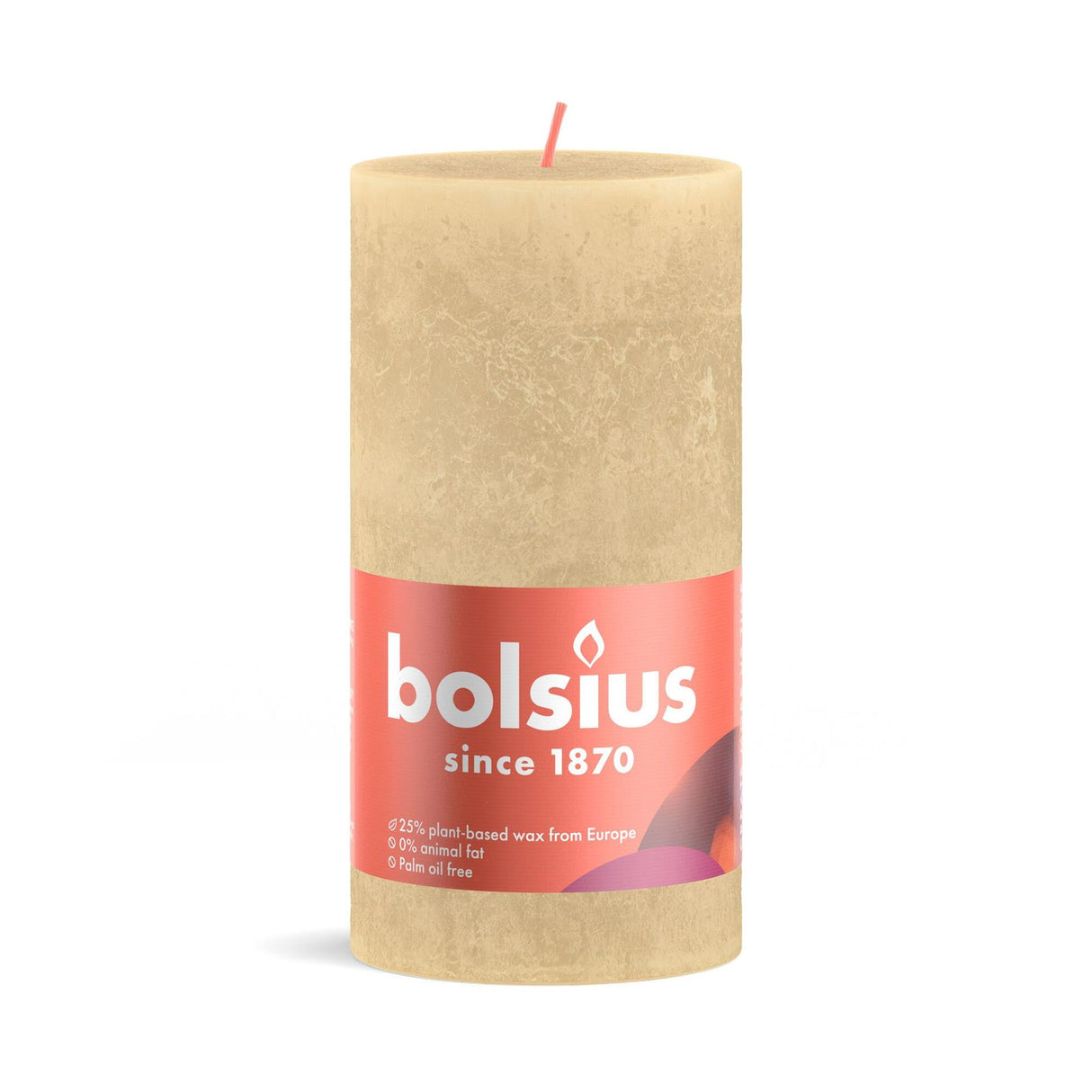Bolsius Rustikkerze 130 68 beige