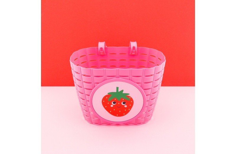 Qibbel Widek Explorador de canasta infantil Happy Strawberry Pink