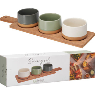 Serving set of 4 pieces