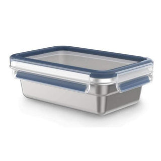 Tefal fresh food container stainless steel master seal rectangle 0.8 l