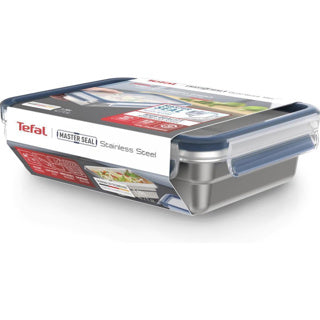 Tefal vershouddoos rvs masterseal rechthoek 1.2 l | 2 stuks