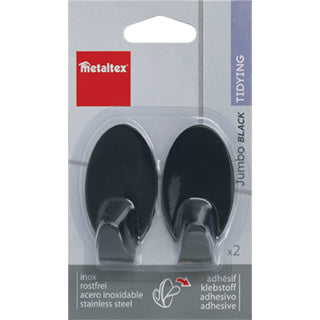 Crochet self-adhesive black