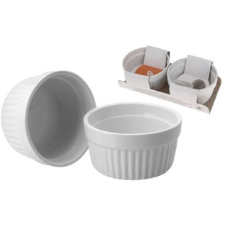 Съдове за фурна бял порцелан 2 броя 200 мл | 4 бр